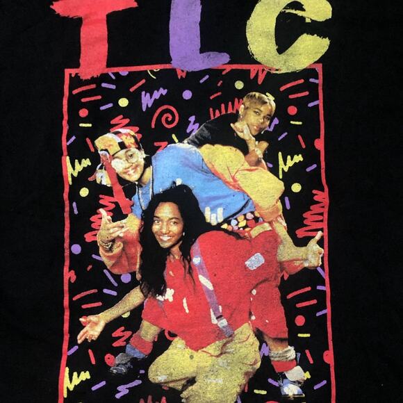 Women's Black T.L.C. Graphic Tee - Picture 3 of 4